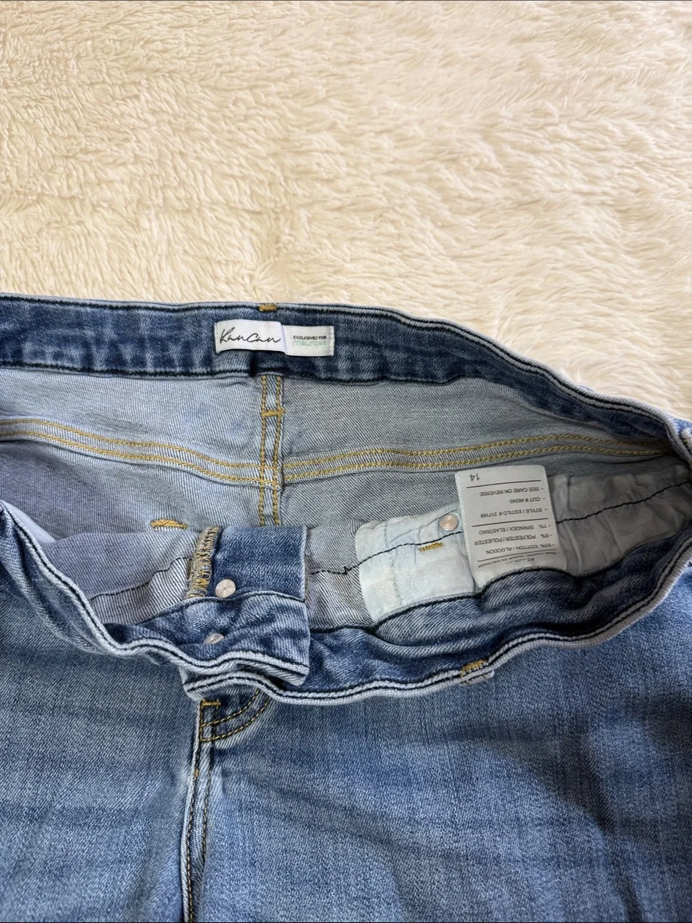 KanCan Medium Blue Distressed Denim Shorts